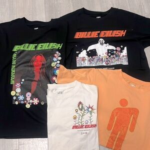 4 T-shirts bundle Billie Eilish x Murakami Takashi